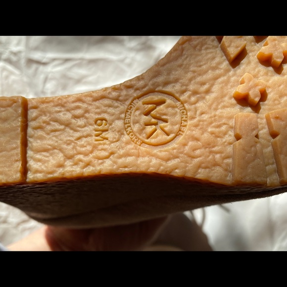 Michael Kors Rory Bootie Dark Dune Suede Wedge - Picture 2 of 4